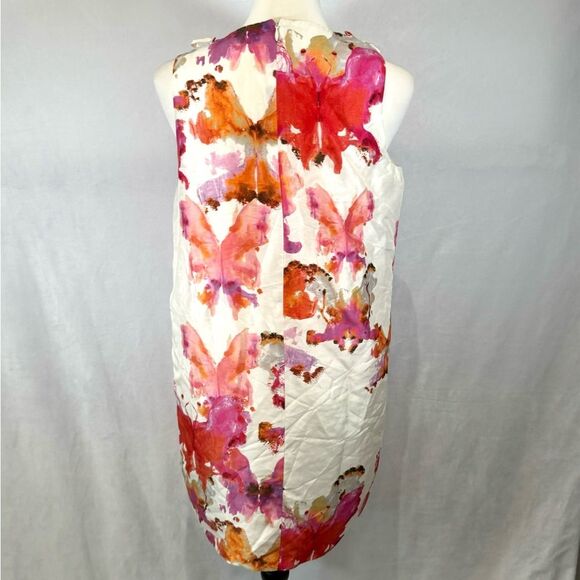 See by Chloe 100% silk lace up abstract print dress size 6 - Picture 6 of 8